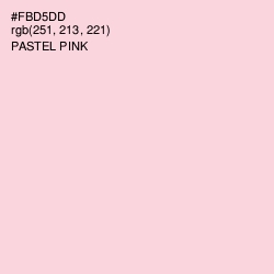 #FBD5DD - Pastel Pink Color Image